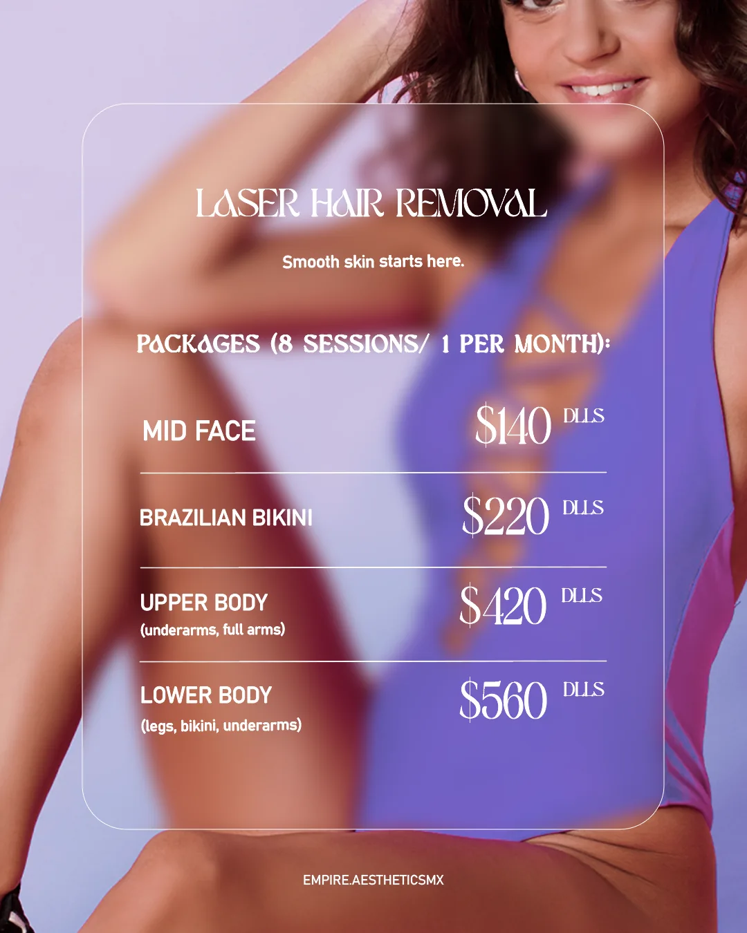 Laser Hair Removal (paquetes) — promociones octubre 2026, Empire Aesthetic