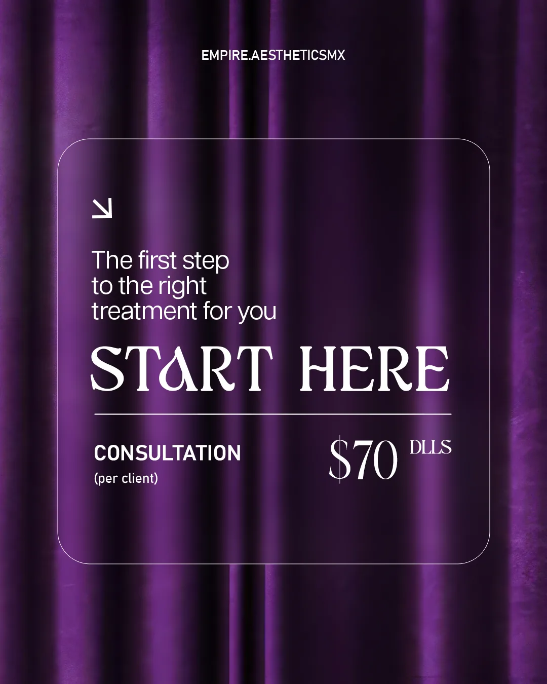 Start Here: consulta — promociones octubre 2026, Empire Aesthetic